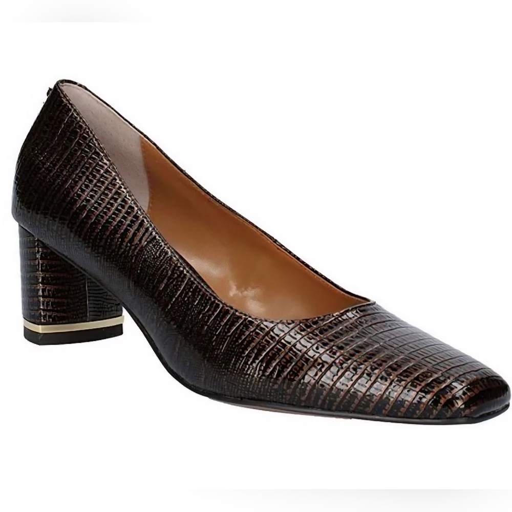 J. Reneè Black Skin Pump and Purse